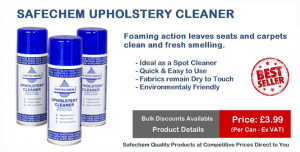 safechem promotion slide - safechem upholstery cleaner