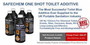 SAFECHEM ONE SHOT UK NUMBER ONE TOILET ADDITIVE