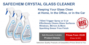safechem crystal glass cleaners