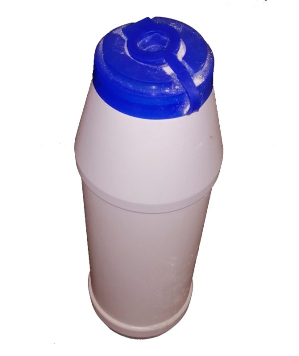 super absorbent granules in shaker bottle